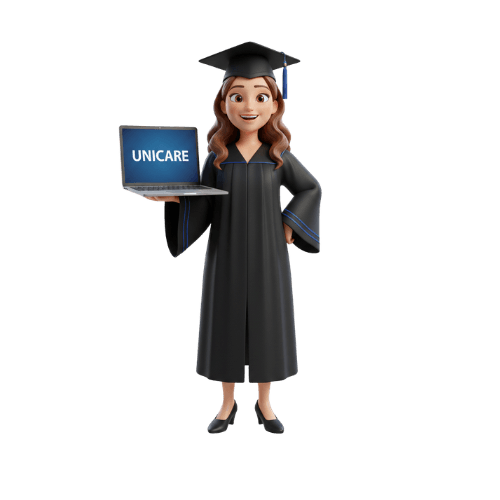 Student with laptop and bag